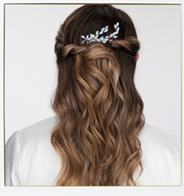 Half-up Half-down Wedding Hairstyle For Long Hair
