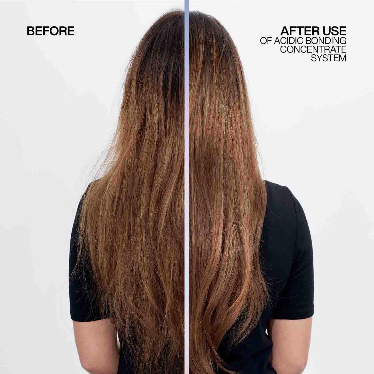 Redken conditioner before and after effect