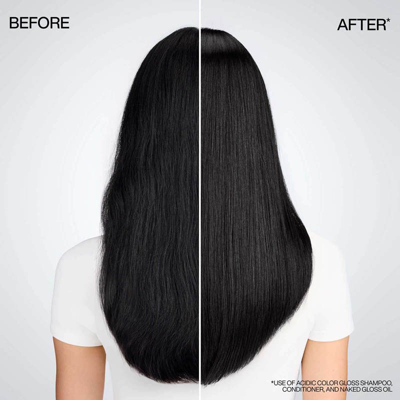 Before and After effect of Naked Gloss Serum