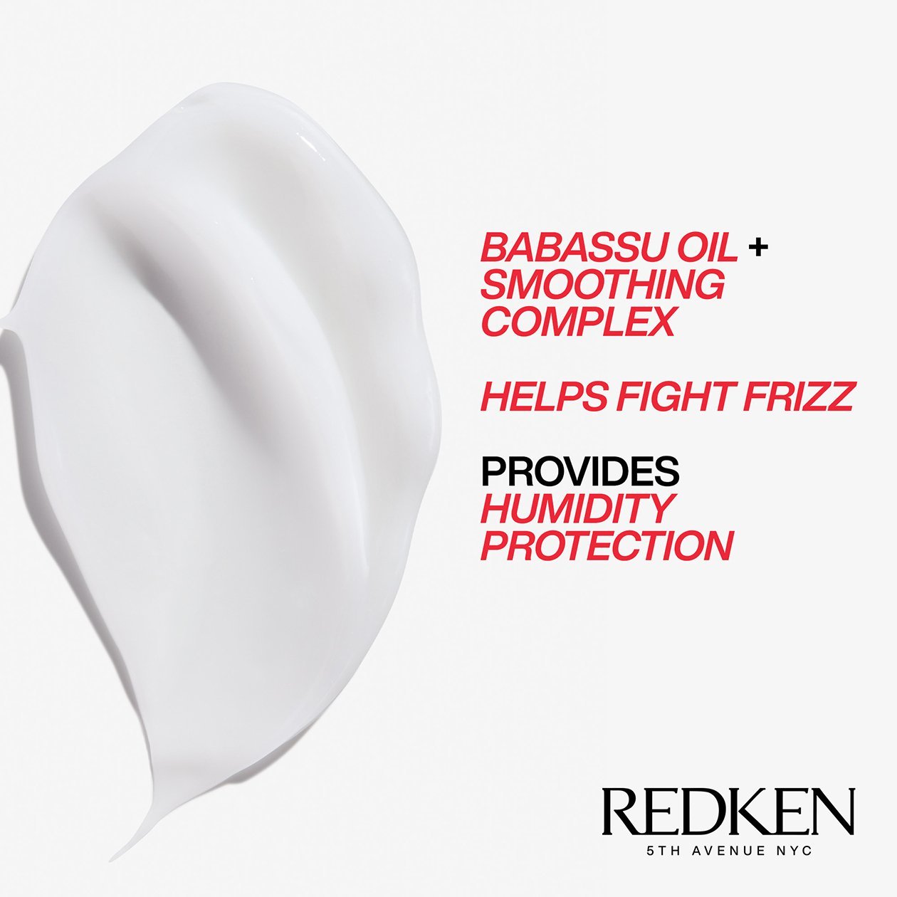 Frizz Dismiss Rebel Tame contains babassu oil for nourishing hair treatment for smooth, manageable locks - Redken India