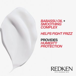 Frizz Dismiss Rebel Tame contains babassu oil for nourishing hair treatment for smooth, manageable locks - Redken India