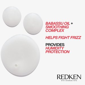 Frizz Dismiss shampoo contains babassu oil that helps fight frizz and provides humidity to the hair - Redken India