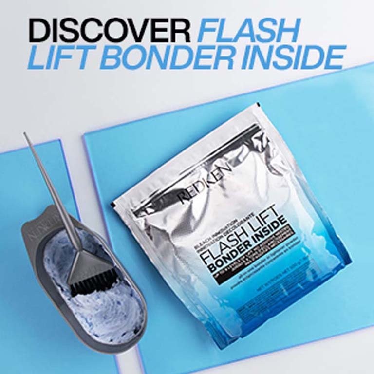 Flash Lift Bonder Inside revealing the bond inside for hair transformative - Redken India