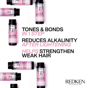 Shades eq Bonder Inside tones & bonds in one step, reduces alkalinity and helps strengthen weak hair - Redken India