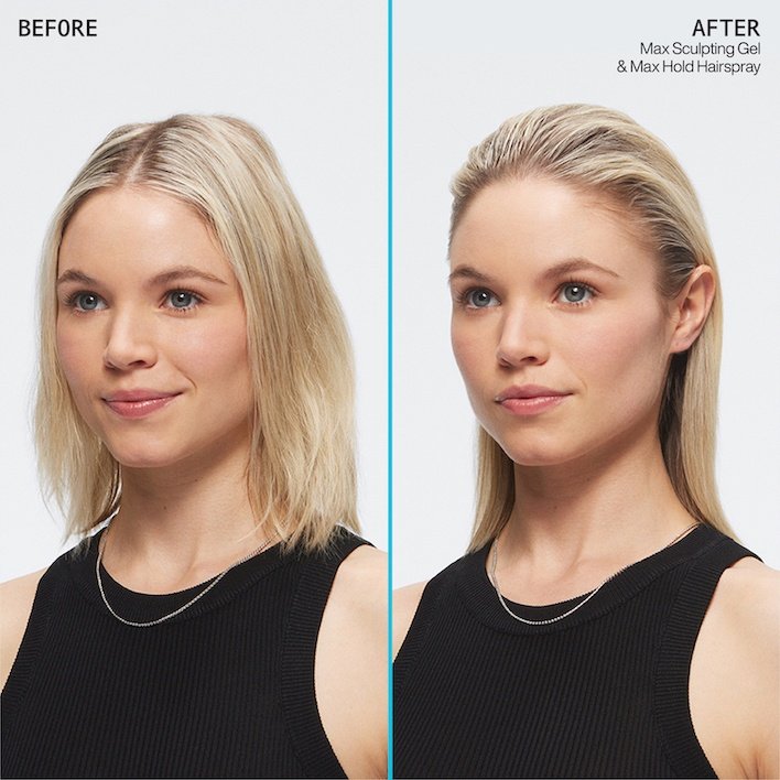 Max Sculpting Gel a before and after transformation images - Redken India
