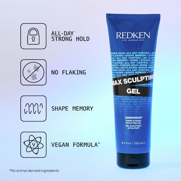 Max Sculpting Gel is all-day stronghold, non-flaky hair gel - Redken India