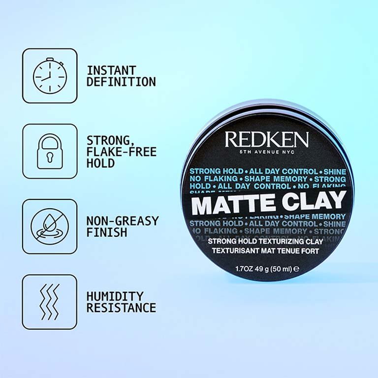 Matte Clay gives strong, non-greasy finish, to your hair - Redken India