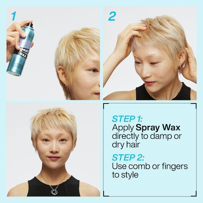 Spray Wax step-by-step guide for a shiny finish and a sleek look - Redken India