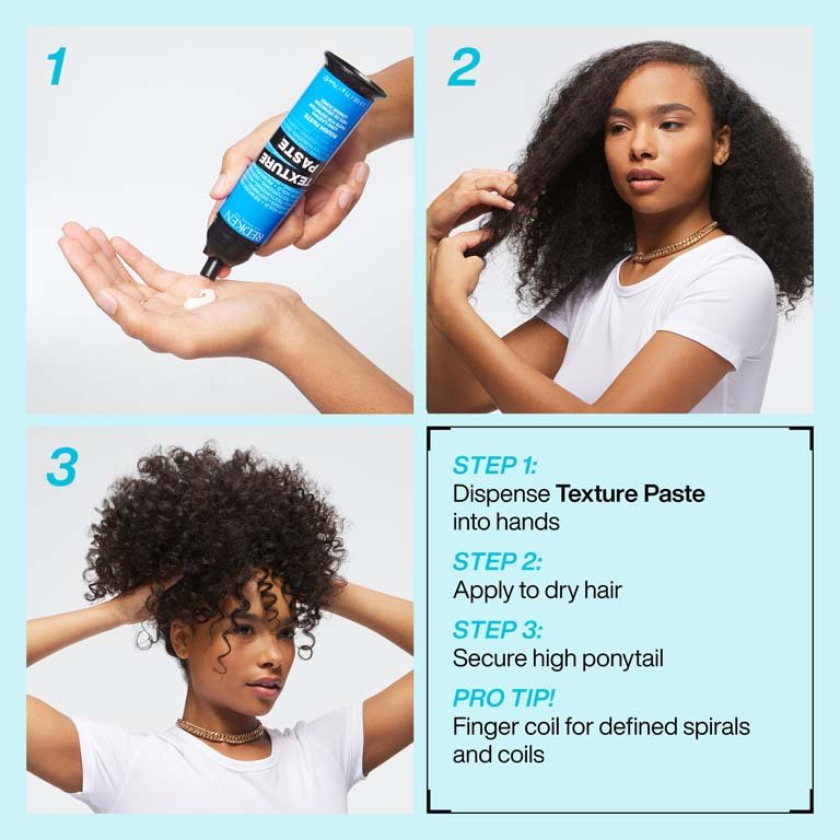 Texture Paste step-by-step application procedure for dry hair - Redken India