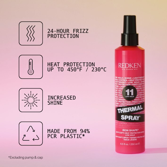 Thermal hair spray protects and styles hair with a heat-activated formula - Redken India