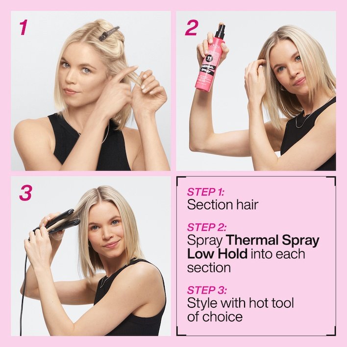 Thermal spray step-by-step technique for low hold - Redken India